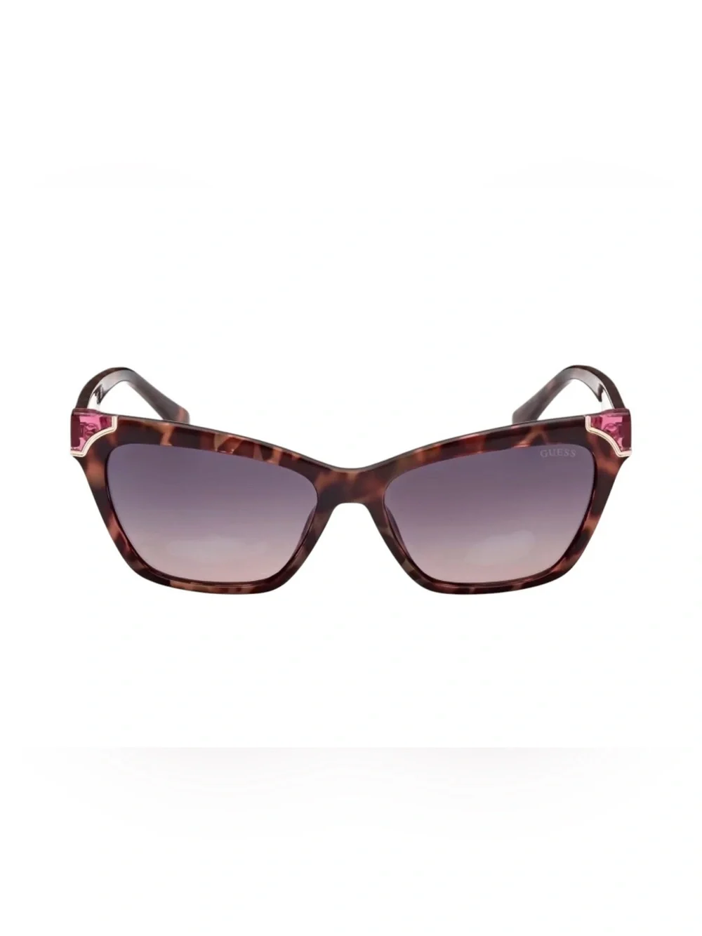 New with case and cloth Guess Tortoise and Pink Sunglasses